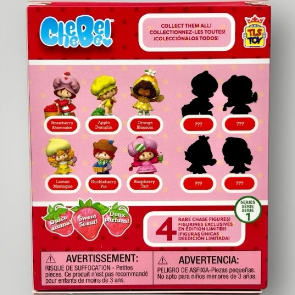 Strawberry Shortcake Cheebee Mini Figure Lemon Meringue Glitter RARE Chase - Picture 2 of 5